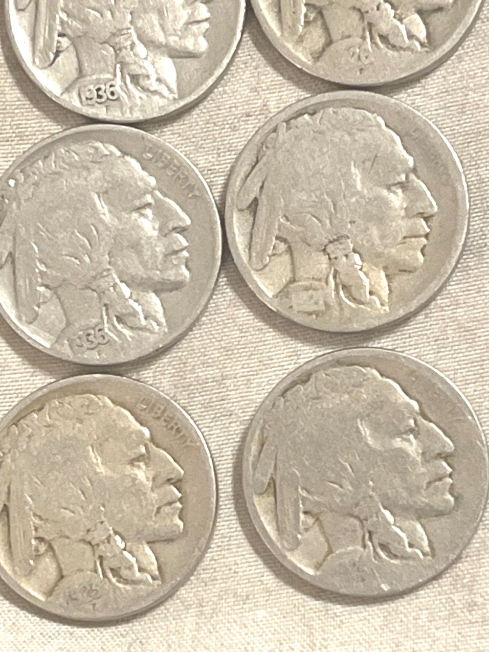 Classic Decorative Buffalo Nickel Coin Set - Silver Tone Home Accent